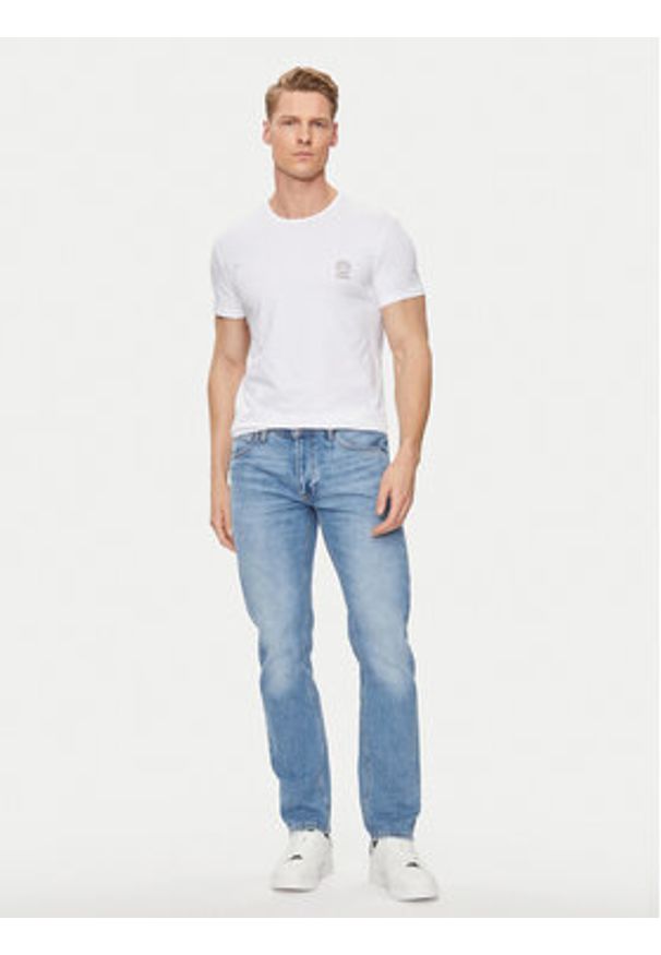 VERSACE - Versace T-Shirt Medusa AUU01005 Biały Slim Fit. Kolor: biały. Materiał: bawełna