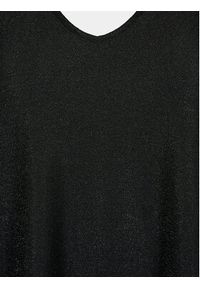 Zizzi Bluzka CA02376E Czarny Regular Fit. Kolor: czarny. Materiał: syntetyk #5