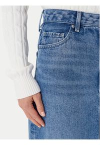 TOMMY HILFIGER - Tommy Hilfiger Spódnica jeansowa WW0WW46503 Niebieski Regular Fit. Kolor: niebieski. Materiał: lyocell #4