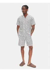 Jack & Jones - Jack&Jones Komplet koszula i szorty materiałowe Seersucker 12284648 Szary Relaxed Fit. Kolor: szary. Materiał: bawełna