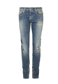 Les Hommes Jeansy "Slim". Materiał: jeans. Wzór: aplikacja #1