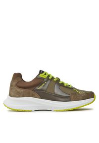 Strellson Sneakersy Greenwich 4010003278 Khaki. Kolor: brązowy. Materiał: materiał