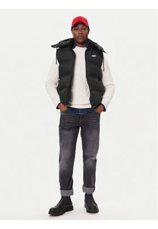 Hunter Kamizelka Alistar HARM0022252 Czarny Regular Fit. Kolor: czarny. Materiał: syntetyk