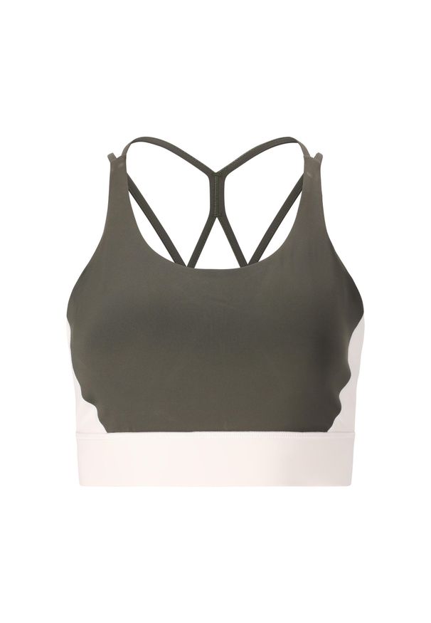 Biustonosz dla kobiet Athlecia Aspasia. Kolor: brązowy, beżowy, wielokolorowy. Sport: fitness