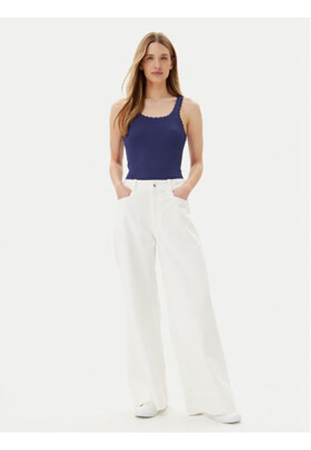 only - ONLY Top Gemma 15314659 Niebieski Regular Fit. Kolor: niebieski. Materiał: wiskoza