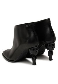 Karl Lagerfeld - KARL LAGERFELD Botki Nft Heel Zip KL39135 Czarny. Kolor: czarny. Materiał: skóra
