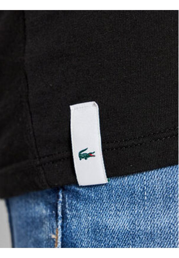Lacoste Komplet 3 t-shirtów TH3321 Czarny Slim Fit. Kolor: czarny. Materiał: bawełna