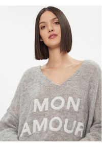 Kontatto Sweter 3M1200 Szary Oversize. Kolor: szary. Materiał: syntetyk #3