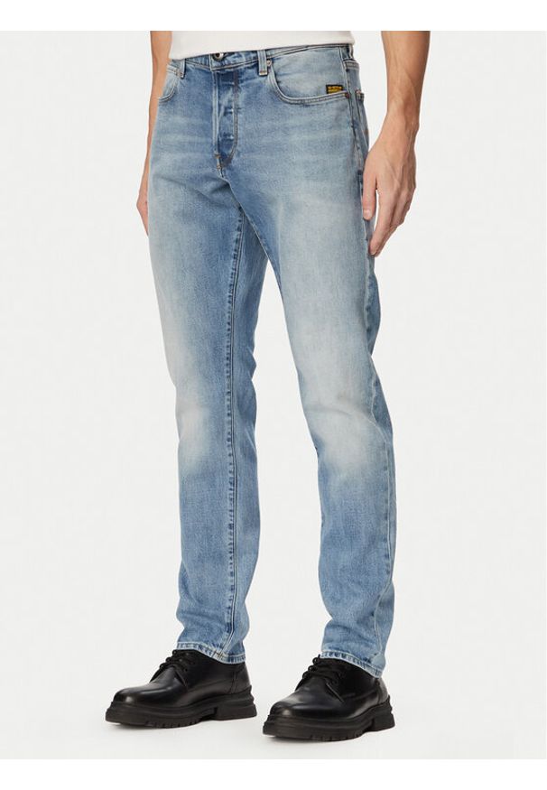 G-Star RAW - G-Star Raw Jeansy 3301 51003-C052 Niebieski Tapered Fit. Kolor: niebieski