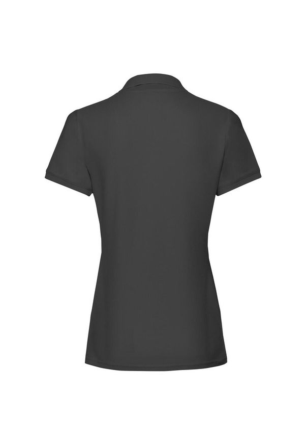 FRUIT OF THE LOOM - Damska Koszulka Polo Premium. Typ kołnierza: polo. Kolor: czarny