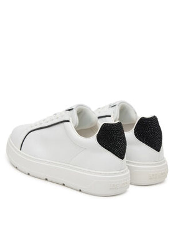 Love Moschino - LOVE MOSCHINO Sneakersy JA15184G1NIAC10B40 Czarny. Kolor: czarny. Materiał: skóra