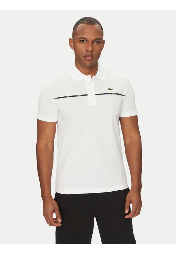 Lacoste Polo PH9863 Biały Regular Fit. Typ kołnierza: polo. Kolor: biały. Materiał: bawełna