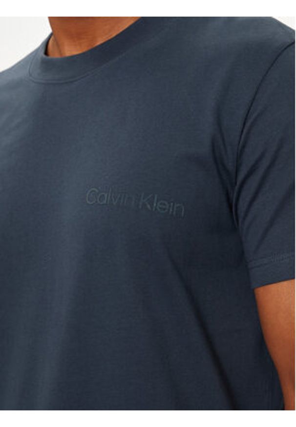 Calvin Klein Jeans T-Shirt Institutional J30J326402 Niebieski Regular Fit. Kolor: niebieski. Materiał: bawełna
