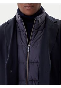 Bugatti Płaszcz wełniany 821628-84221 M Granatowy Regular Fit. Kolor: niebieski. Materiał: syntetyk #2