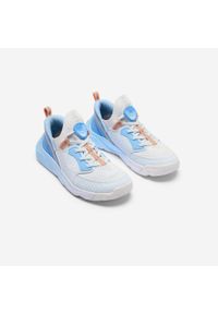Buty sportowe dla dzieci Decathlon Playful Easy. Kolor: wielokolorowy, niebieski, szary. Materiał: skóra. Szerokość cholewki: normalna
