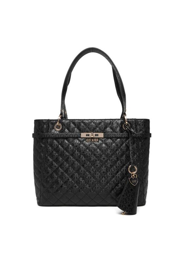 Guess Torebka Idra HWGG81 57250 Czarny. Kolor: czarny. Materiał: skórzane