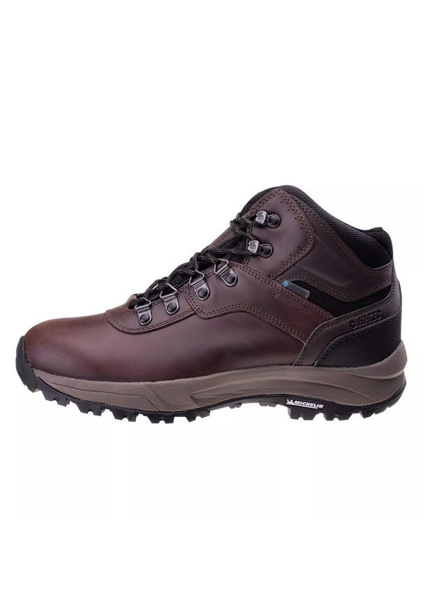 Hi-tec - Męskie Wodoodporne Buty Turystyczne Altitude VI Leather. Kolor: brązowy