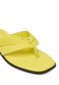 TOMMY HILFIGER - Tommy Hilfiger Japonki FW0FW09216 Żółty. Kolor: żółty. Materiał: skóra #2