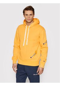 Champion Bluza 216549 Żółty Custom Fit. Kolor: żółty. Materiał: bawełna #1