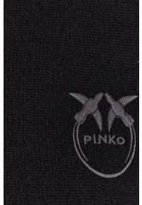 Pinko Sweter wełniany damski kolor czarny. Okazja: na co dzień. Kolor: czarny. Materiał: wełna. Długość rękawa: długi rękaw. Długość: długie. Styl: casual #4