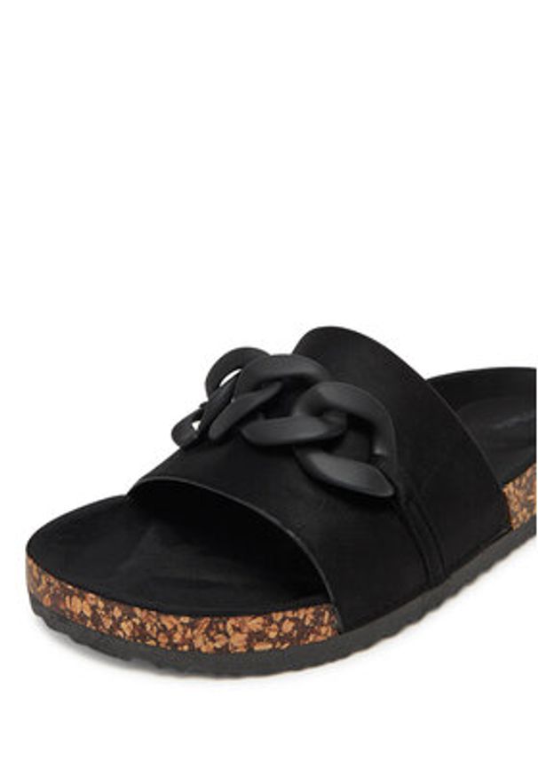 DeeZee Klapki WSLS19-20 Czarny. Kolor: czarny. Materiał: materiał