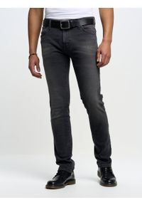 Big-Star - Spodnie jeans męskie dopasowane Martin 953. Okazja: na co dzień. Kolor: czarny. Styl: casual, elegancki #5