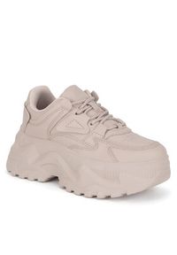 DeeZee Sneakersy LZ0893-01 Beżowy. Kolor: beżowy. Materiał: skóra #7