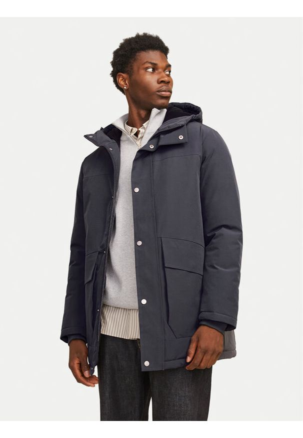 Jack & Jones - Jack&Jones Parka Trek 12256992 Szary Regular Fit. Kolor: szary. Materiał: syntetyk