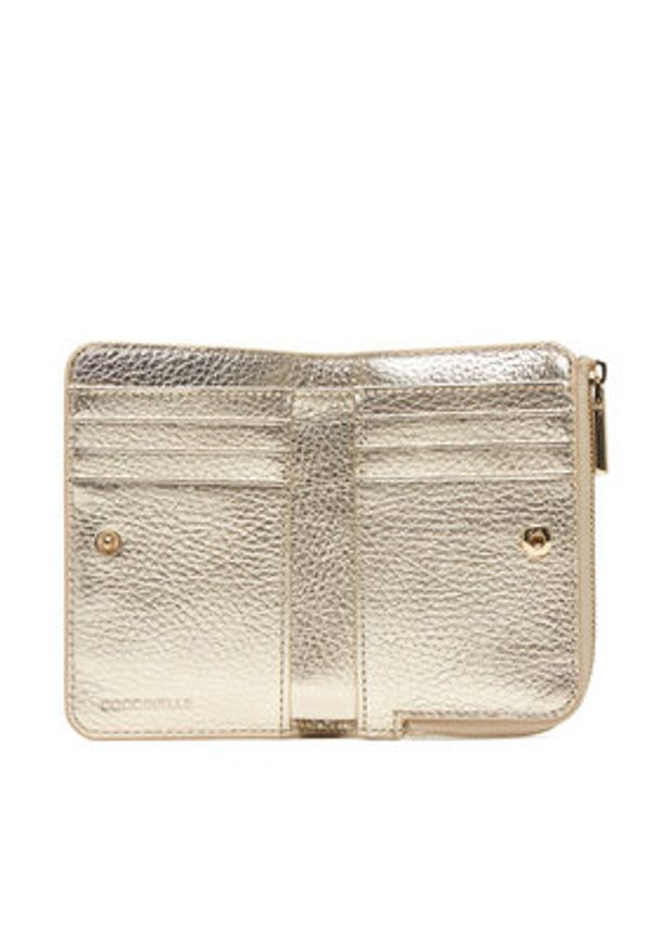 Coccinelle Portfel E2 MW5 11 D1 01 Złoty. Kolor: złoty. Materiał: skóra