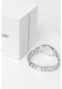 Calvin Klein Zegarek K7L2314T damski kolor srebrny. Kolor: srebrny. Materiał: materiał