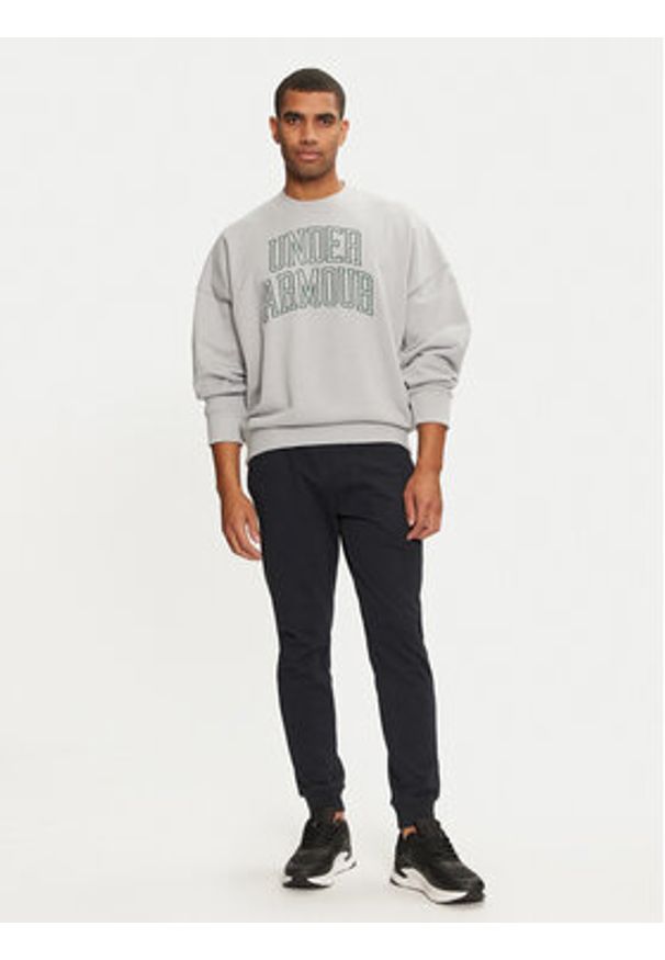 Under Armour Bluza UA Icon 1386548 Szary Loose Fit. Kolor: szary. Materiał: bawełna