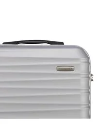 Wittchen - Zestaw walizek z ABS-u z żebrowaniem. Kolor: szary. Materiał: guma #2