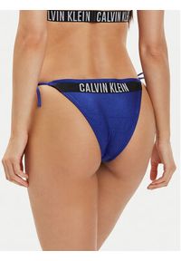 Calvin Klein Swimwear Dół od bikini KW0KW02390 Granatowy. Kolor: niebieski. Materiał: syntetyk #2