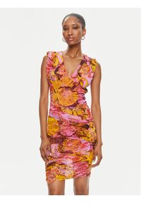 Pinko Sukienka letnia Androgeo Abito 103224 A1OB Różowy Slim Fit. Kolor: różowy. Materiał: syntetyk. Sezon: lato #1