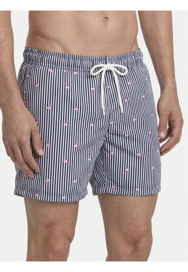 Jack & Jones Szorty kąpielowe Maui Breeze 12291425 Granatowy Regular Fit. Kolor: niebieski. Materiał: syntetyk