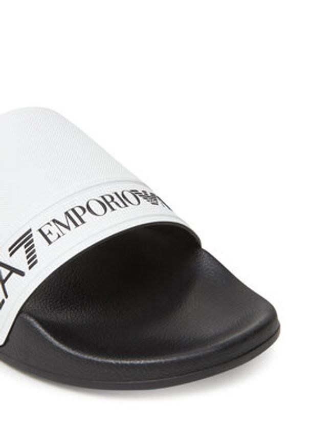 EA7 Emporio Armani Klapki 7X000110 AF15128 FC079 Biały. Kolor: biały. Materiał: syntetyk