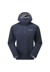 Kurtka przeciwdeszczowa z kapturem Montane Phase Lite. Typ kołnierza: kaptur. Kolor: niebieski. Sport: turystyka piesza #1