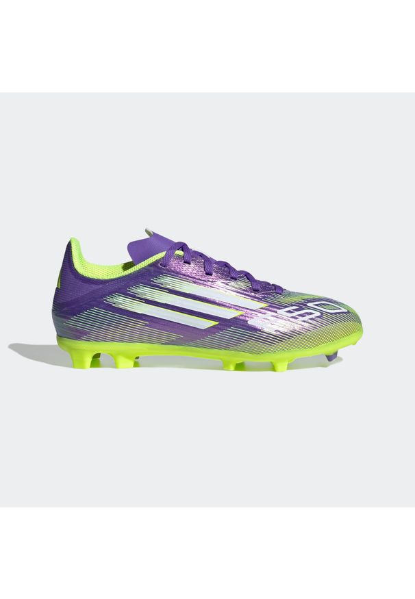 Adidas - Buty piłkarskie dla dzieci ADIDAS F50 League FG/MG. Materiał: syntetyk. Szerokość cholewki: normalna. Wzór: nadruk. Sport: piłka nożna