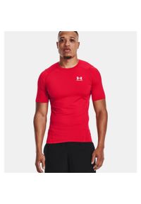 Under Armour - Koszulka termoaktywna męska UNDER ARMOUR HeatGea® Short Sleeve. Kolor: czerwony