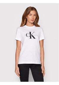 Calvin Klein Jeans T-Shirt J20J219142 Biały Regular Fit. Kolor: biały. Materiał: bawełna #1