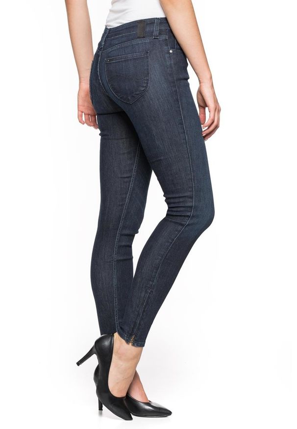 Lee - SPODNIE DAMSKIE LEE SCARLETT ZIP POLISHED BLUE L30HSKWC