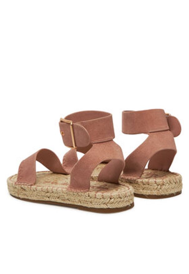 Pepe Jeans Espadryle PLS90680 Różowy. Kolor: różowy. Materiał: zamsz, skóra