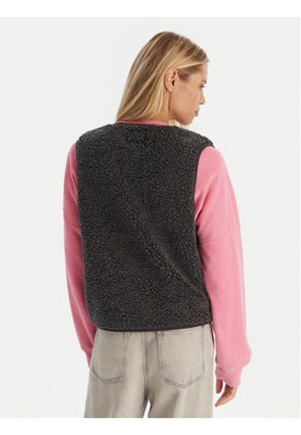 Roxy Bezrękawnik Iconic Twon Vest ERJPF03235 Szary Regular Fit. Kolor: szary. Materiał: syntetyk. Długość rękawa: bez rękawów