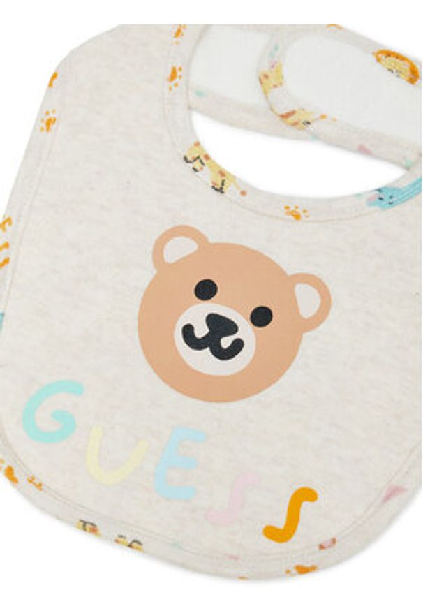 Guess Komplet śliniaków H4YZ10 KAE10 Beżowy. Kolor: beżowy. Materiał: syntetyk, bawełna