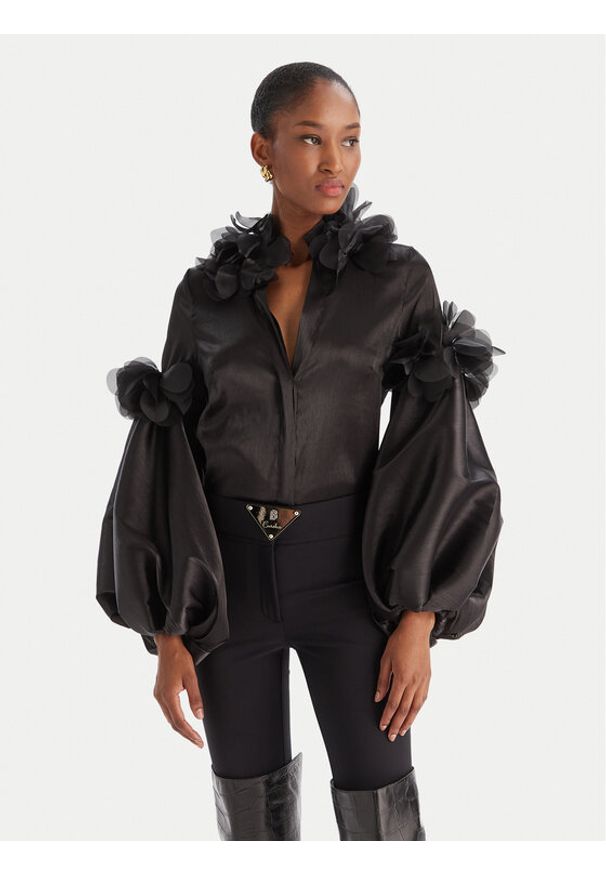 Babylon Bluzka S00303 Czarny Regular Fit. Kolor: czarny. Materiał: syntetyk