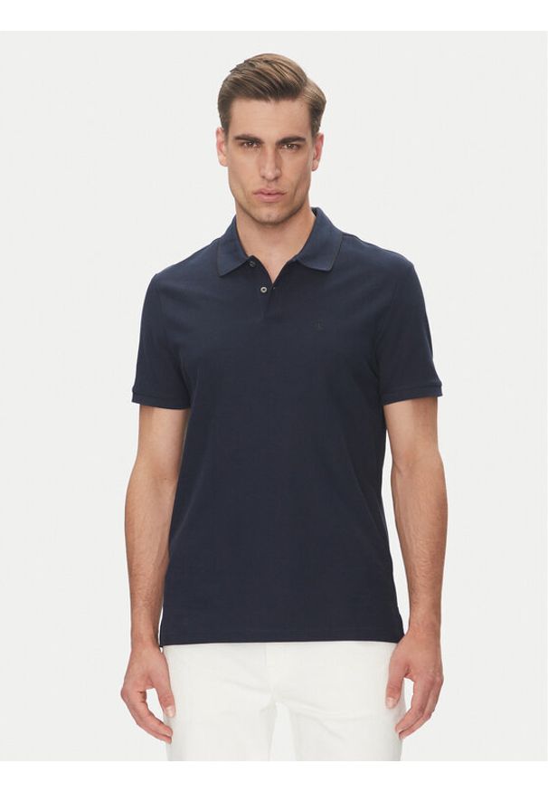 Calvin Klein Polo LV04LC239G Granatowy Regular Fit. Typ kołnierza: polo. Kolor: niebieski. Materiał: bawełna