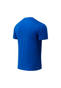 Koszulka męska New Balance MT11205TRY – niebieska. Kolor: niebieski. Materiał: poliester, materiał. Sport: fitness #5