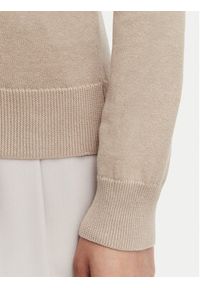 Beverly Hills Polo Club Sweter P-SS26W-M536563 Beżowy Regular Fit. Typ kołnierza: polo. Kolor: beżowy. Materiał: bawełna #4