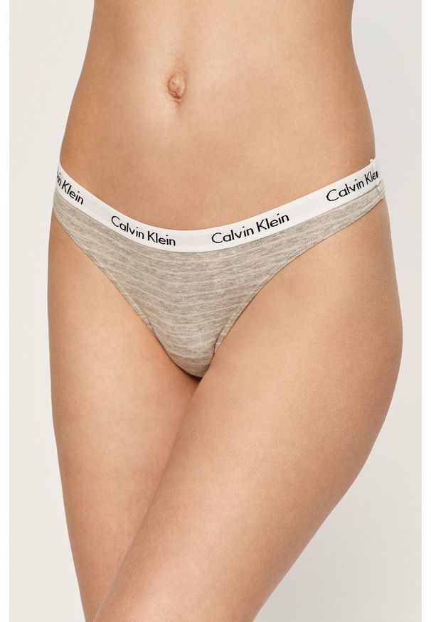 Calvin Klein Underwear - Stringi. Kolor: szary