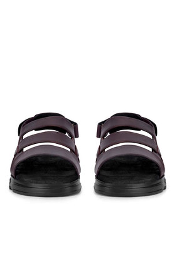 Badura Sandały MOTTU-288 MI08 Bordowy. Kolor: czerwony. Materiał: skóra